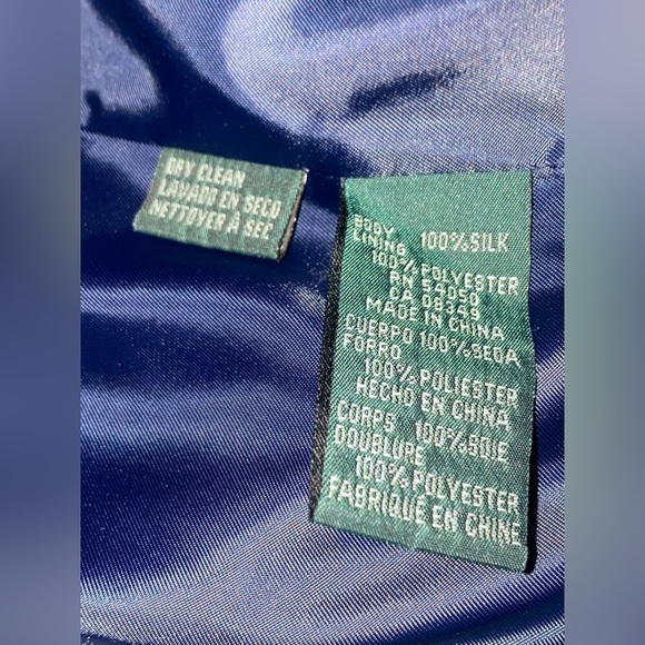 Lauren Ralph Lauren Women 14 Silk Blazer Quiet Luxury Old Money Business Work - Picture 5 of 7